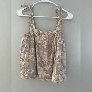 By Together Beige Floral Women's Blouse